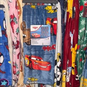 Disney Cars Blue Fleece Blanket